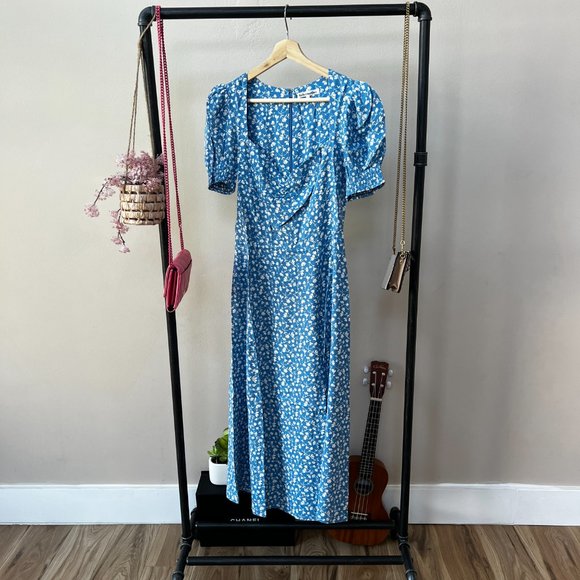 reformation lacey abstract print crepe midi dress Reformation's Lacey dress may just be the affordable 'It' piece of the  summer
